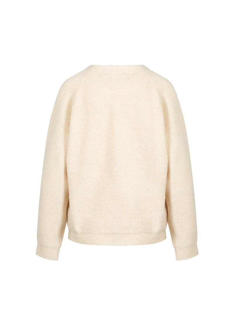 CC Heart CC HEART EMMA O-NECK TRÖJA Knitwear Creme - 241