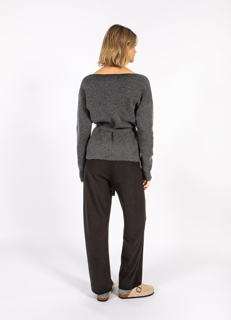 CC Heart CC HEART EMMA WRAP STICKAD KARDIGAN Knitwear Dark grey melange - 172