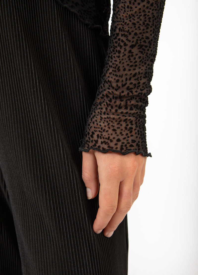 CC Heart CC HEART EVE MESH BLOUSE Shirt/Blouse Black velvet spots - 100