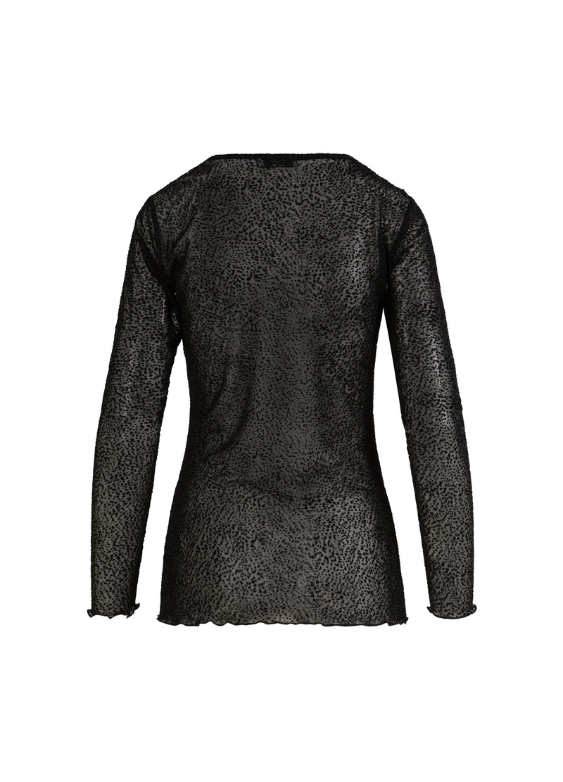 CC Heart CC HEART EVE MESH BLOUSE Shirt/Blouse Black velvet spots - 100