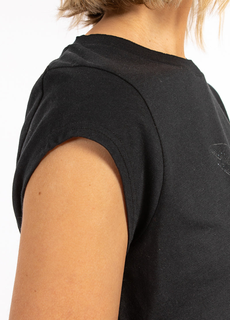 CC Heart CC HEART FJÄDER TEE T-Shirt Black - 100