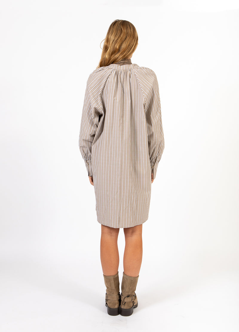 CC Heart CC HEART GIA RÄNDER TUNIKA KLÄNNING Shirt/Blouse Brown stripes - 399