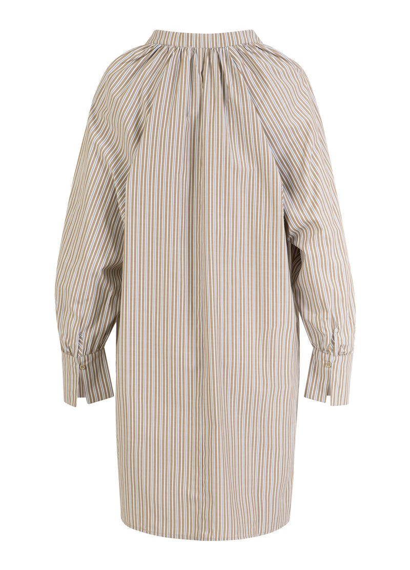 CC Heart CC HEART GIA RÄNDER TUNIKA KLÄNNING Shirt/Blouse Brown stripes - 399