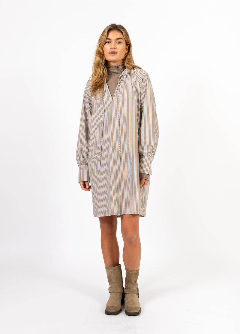 CC Heart CC HEART GIA RÄNDER TUNIKA KLÄNNING Shirt/Blouse Brown stripes - 399