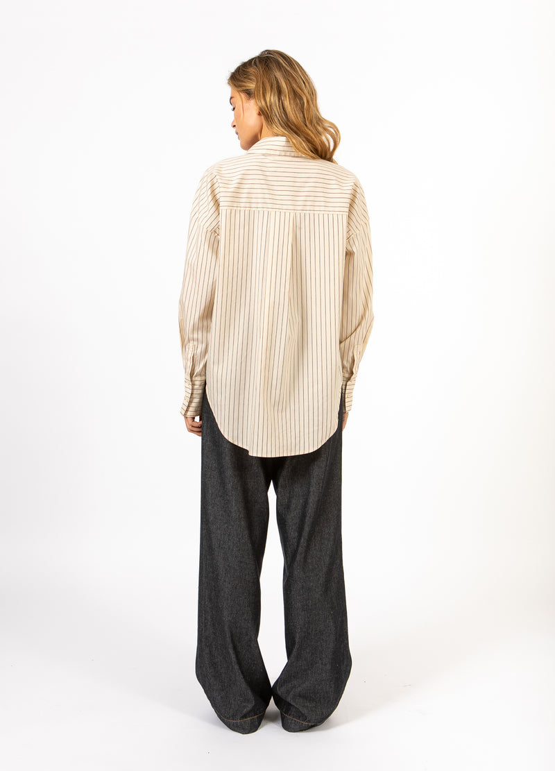 CC Heart CC HEART GRACIE RUTIGT LÖST SKJORTA Shirt/Blouse Creme stripes - 285