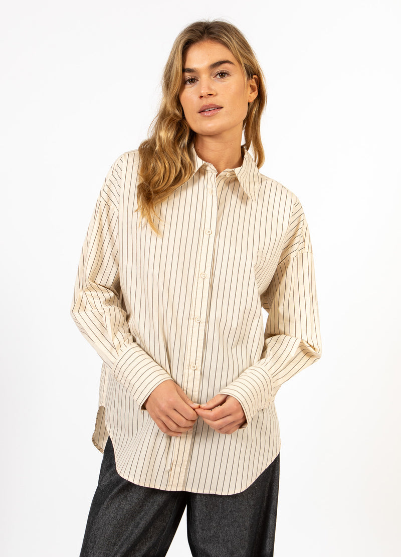 CC Heart CC HEART GRACIE RUTIGT LÖST SKJORTA Shirt/Blouse Creme stripes - 285