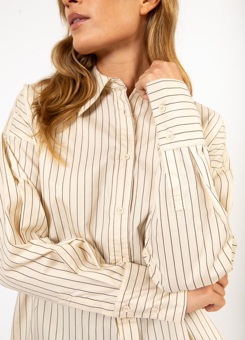 CC Heart CC HEART GRACIE RUTIGT LÖST SKJORTA Shirt/Blouse Creme stripes - 285