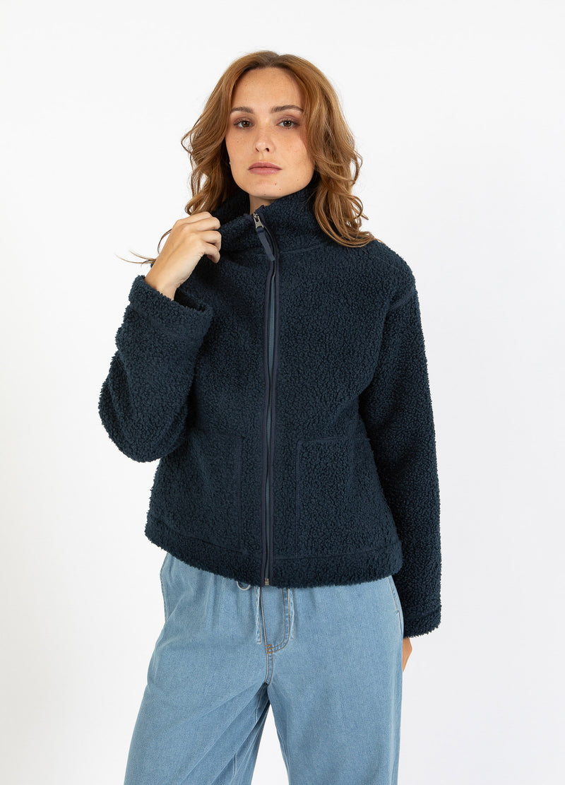 CC Heart CC HEART JAMIE FLEECE DRAGKEDJA TRÖJA Outerwear Navy - 563