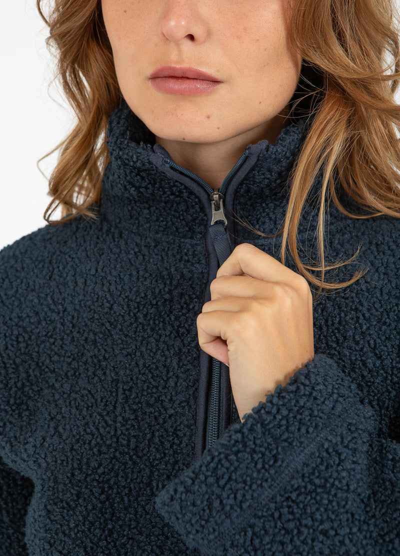 CC Heart CC HEART JAMIE FLEECE DRAGKEDJA TRÖJA Outerwear Navy - 563