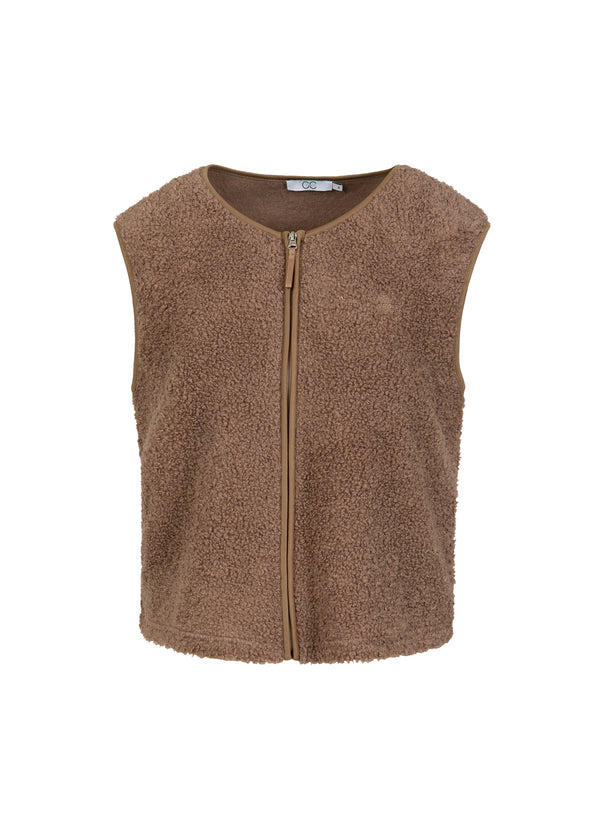 CC Heart CC HEART JAMIE FLEECE VÄST Outerwear Light nougat - 378