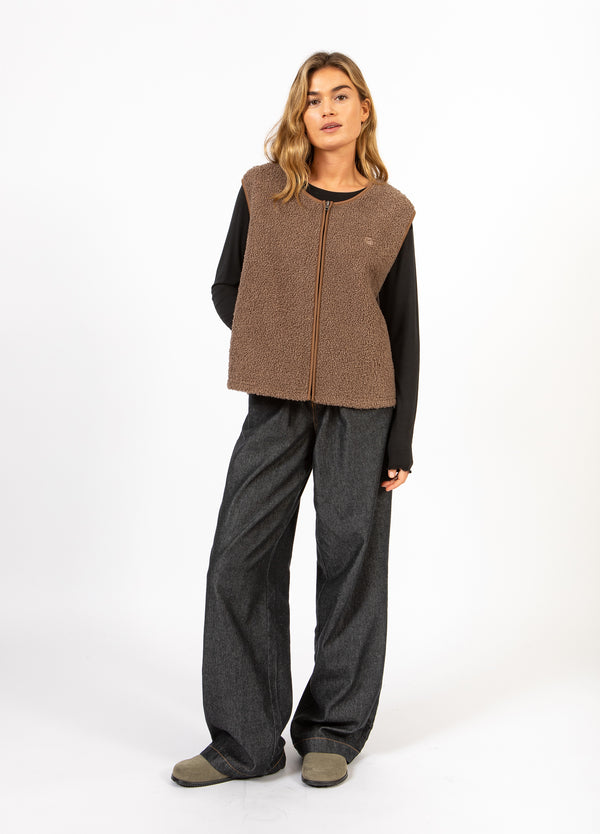 CC Heart CC HEART JAMIE FLEECE VÄST Outerwear Light nougat - 378