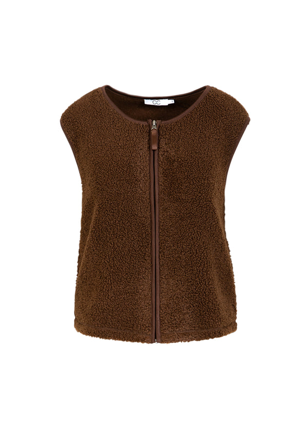 CC Heart CC HEART JAMIE FLEECE VÄST Vest Chocolate brown - 349
