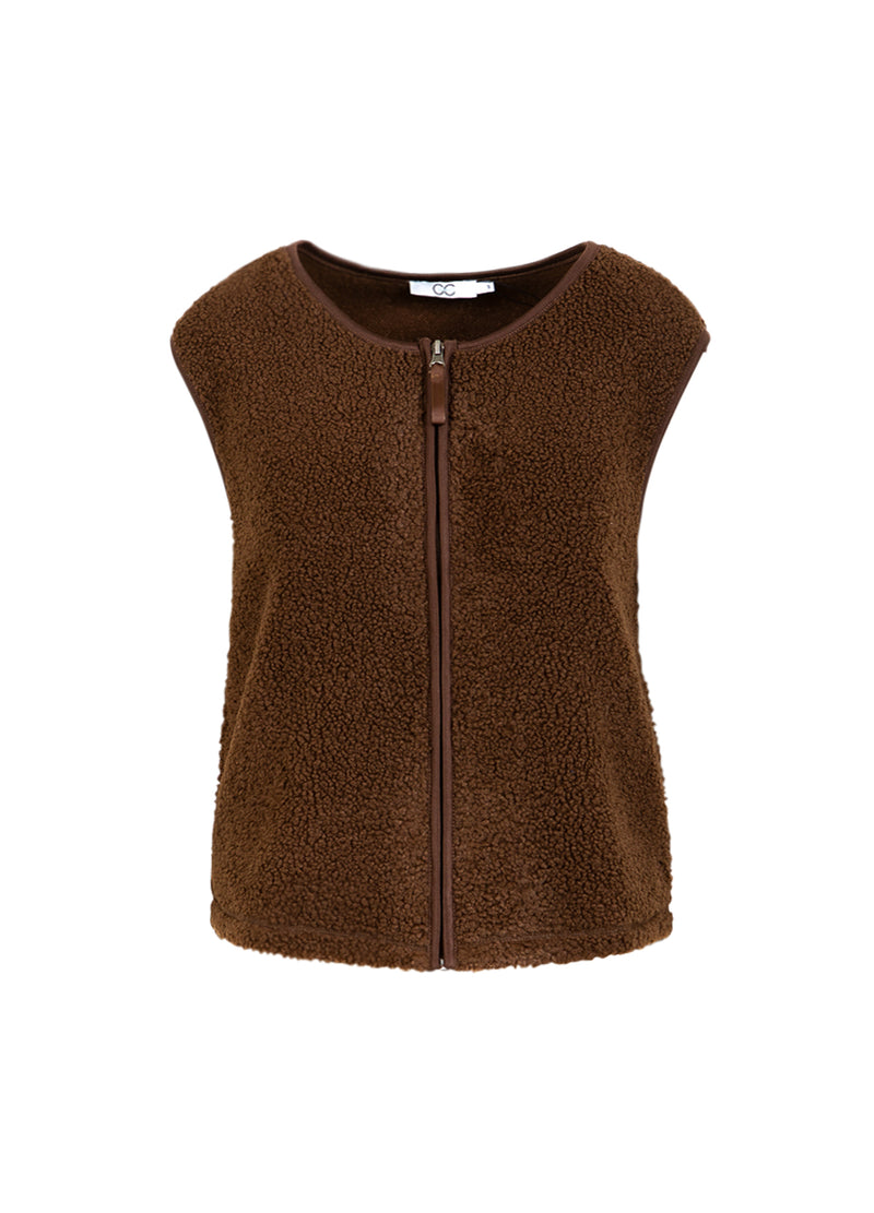 CC Heart CC HEART JAMIE FLEECE VÄST Vest Chocolate brown - 349