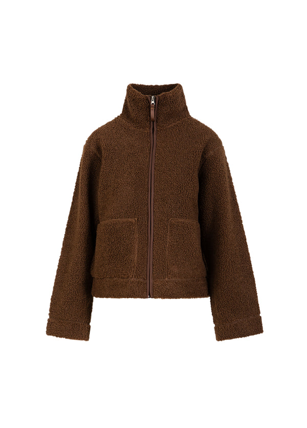 CC Heart CC HEART JAMIE FLEECE ZIP TRÖJA Outerwear Chocolate brown - 349
