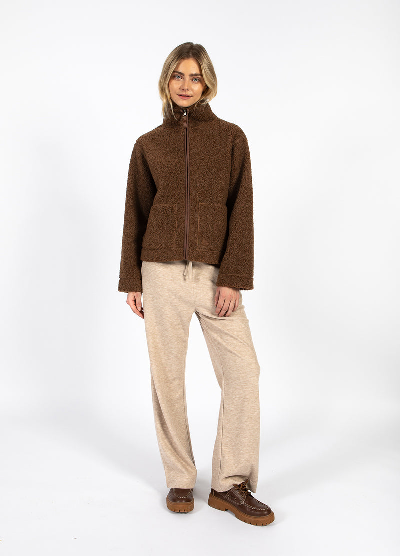 CC Heart CC HEART JAMIE FLEECE ZIP TRÖJA Outerwear Chocolate brown - 349