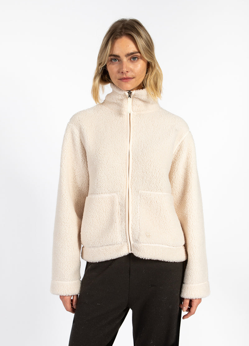 CC Heart CC HEART JAMIE FLEECE ZIP TRÖJA Outerwear Off White - 202