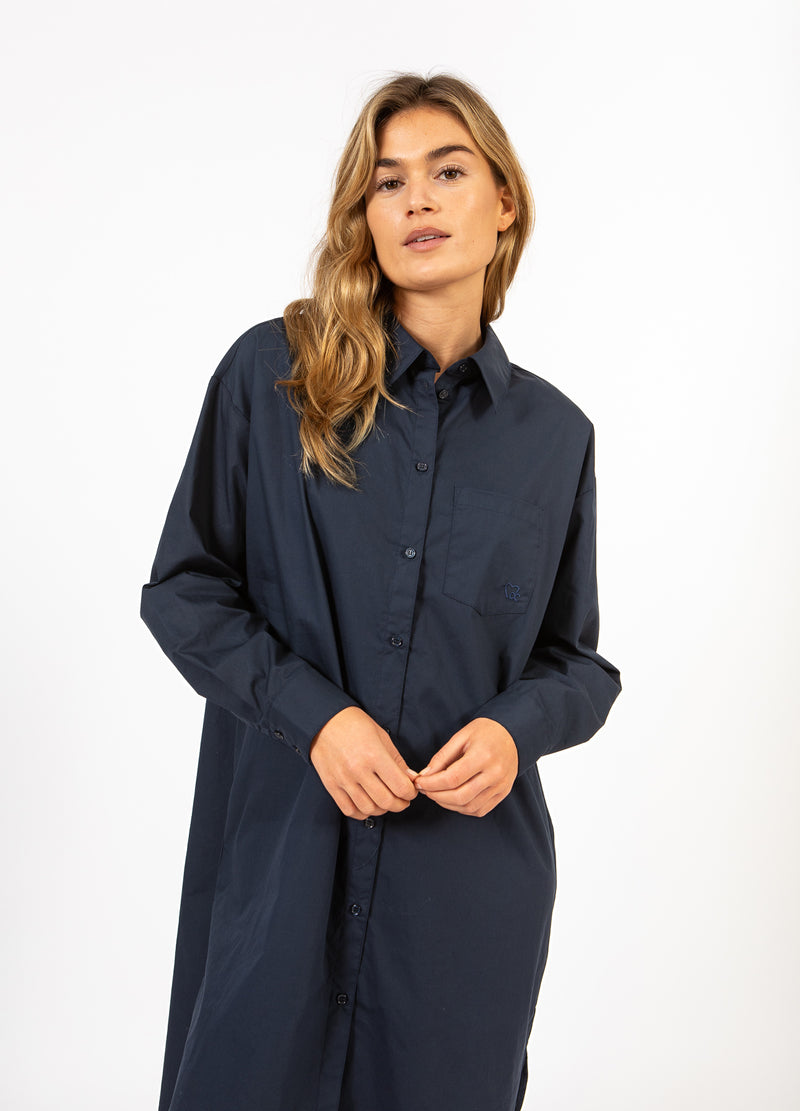 CC Heart CC HEART KIARA LÅNG SKJORTKLÄNNING Dress Navy - 563