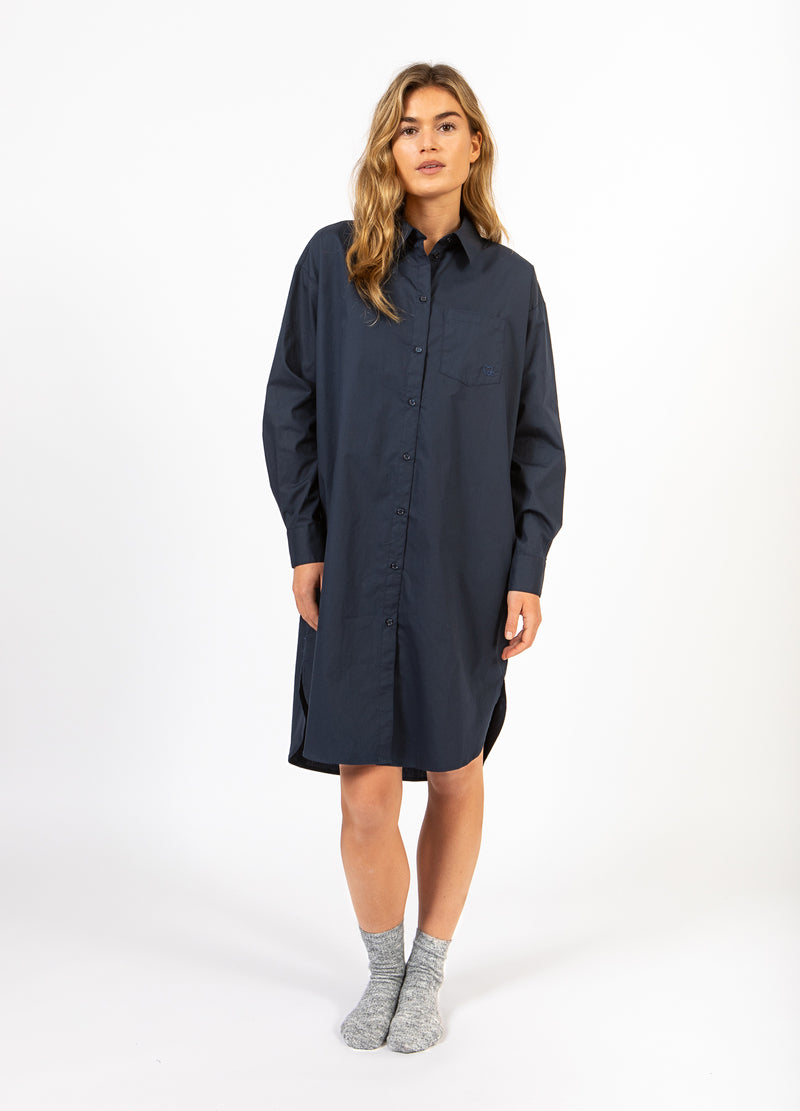 CC Heart CC HEART KIARA LÅNG SKJORTKLÄNNING Dress Navy - 563