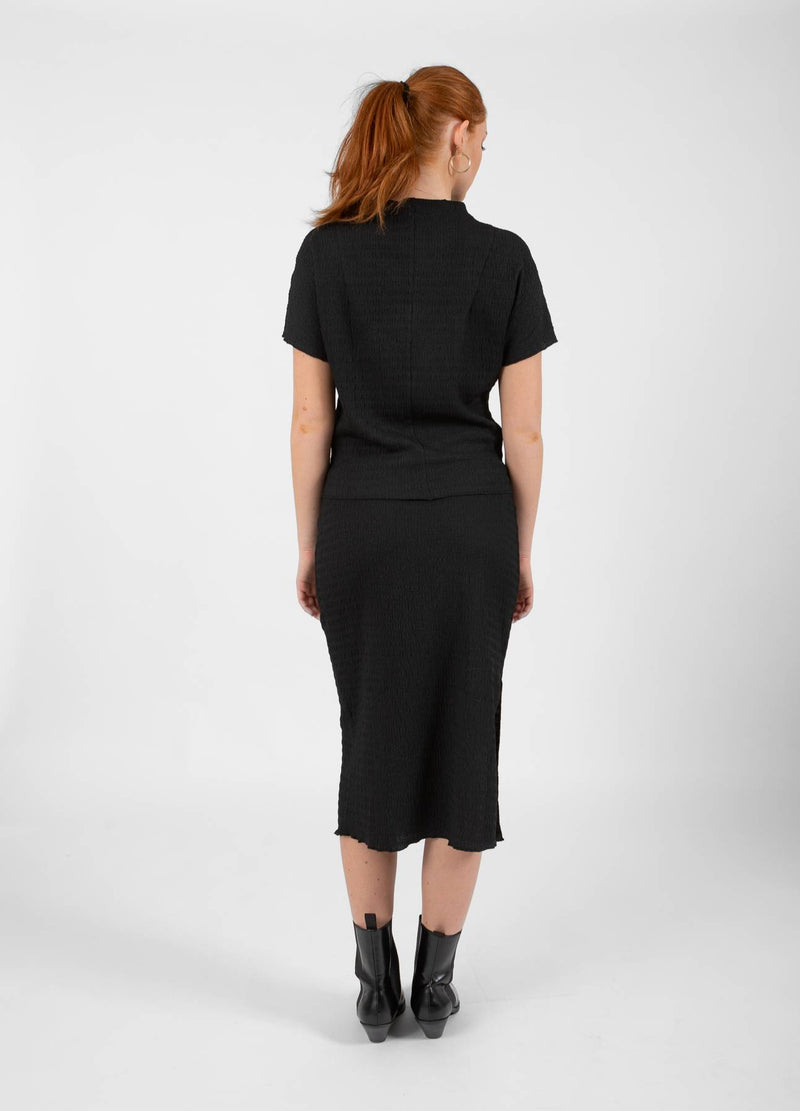 CC Heart CC HEART KORA DRAPERAD HALS BLOUS Shirt/Blouse Black - 100