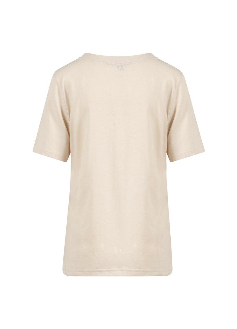 CC Heart CC HEART KÖRSBÄR T-SHIRT - MITTENÄRM T-Shirt Creme - 241