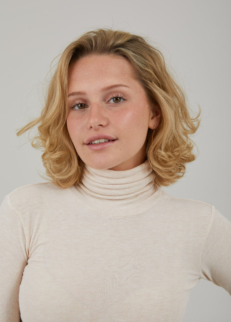 CC Heart CC HEART LANA RULLKRAGEN Knitwear Creme - 364