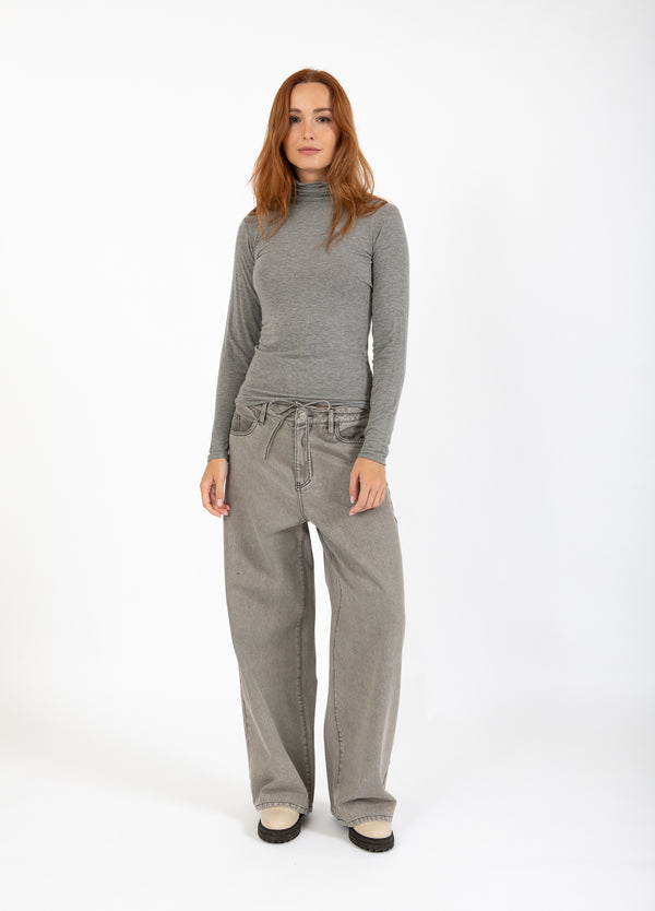 CC Heart CC HEART LANA RULLKRAGEN Knitwear Grey melange - 142