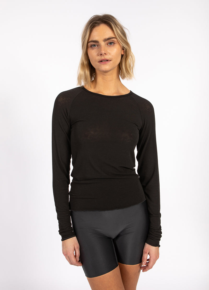 CC Heart CC HEART LANA STICKAD MED LÅNGA ÄRMAR Knitwear Black - 100