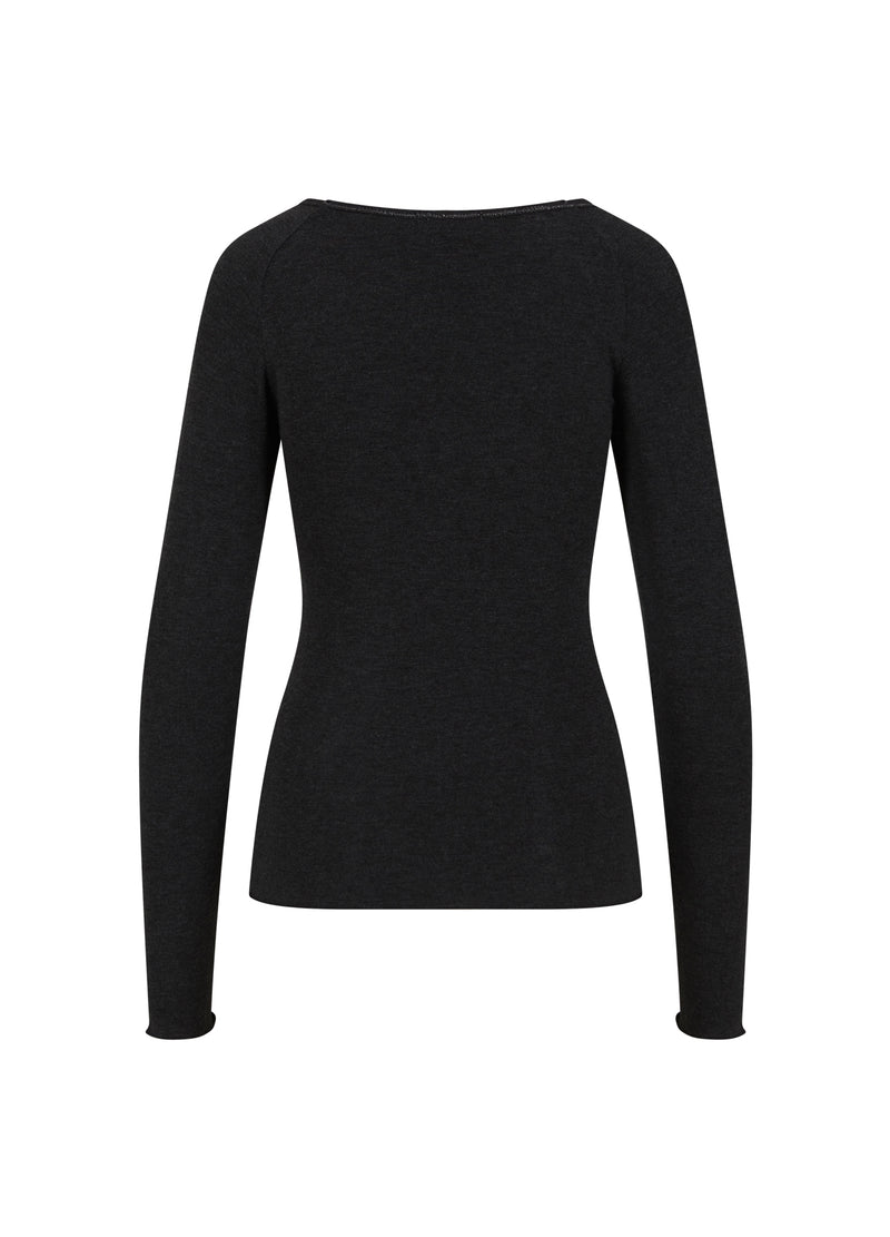 CC Heart CC HEART LANA STICKAD MED LÅNGA ÄRMAR Knitwear Black - 100