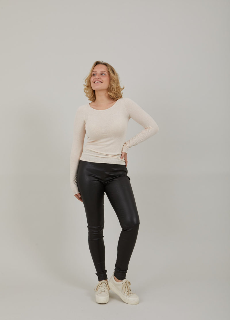 CC Heart CC HEART LANA STICKAD MED LÅNGA ÄRMAR Knitwear Creme - 364