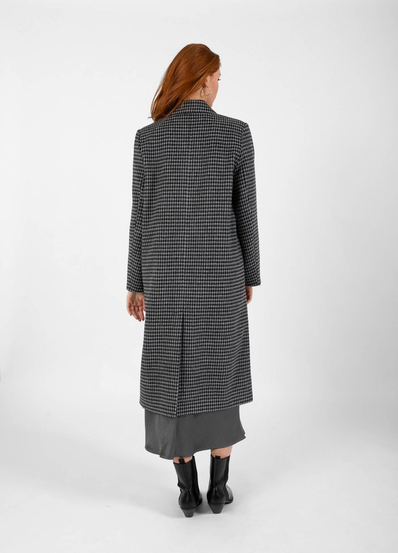 CC Heart CC HEART LEA KLASSISK LÅNG JAKKE Outerwear Grey/black check - 156