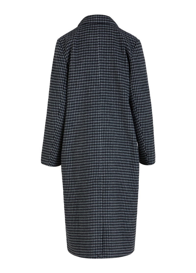 CC Heart CC HEART LEA KLASSISK LÅNG JAKKE Outerwear Grey/black check - 156