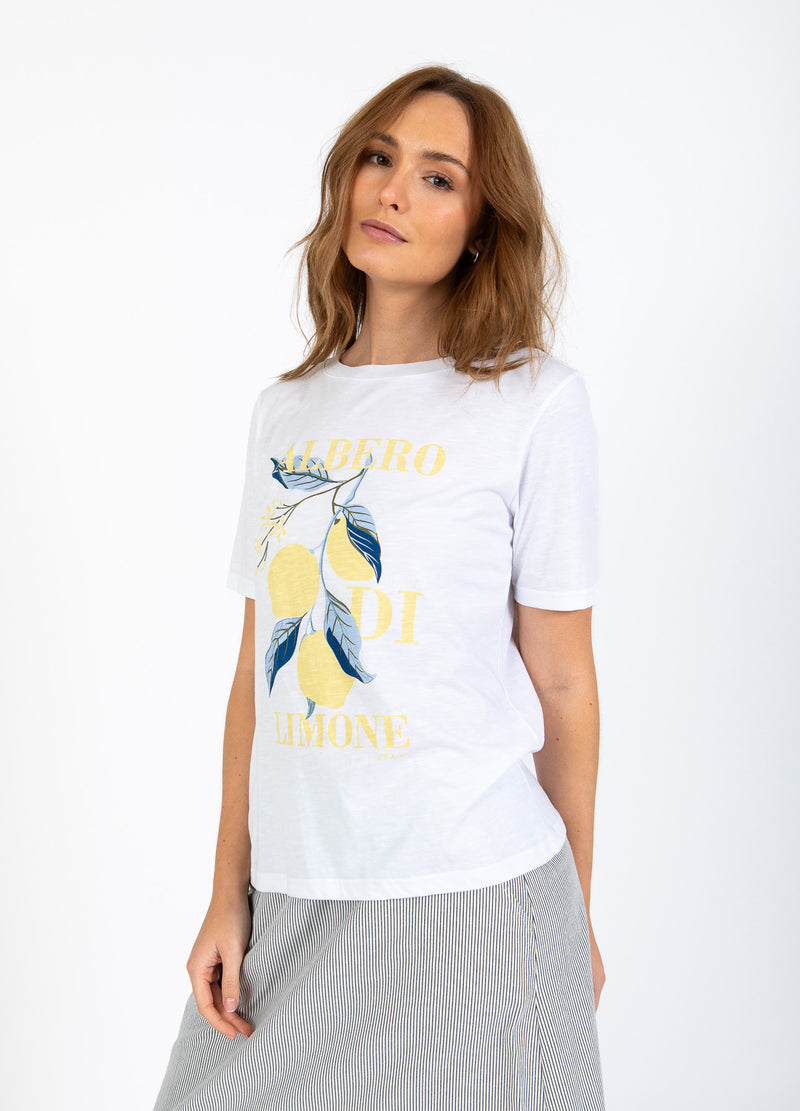 CC Heart CC HEART LEMON TEE - MITTERSTA ÄRMEN T-Shirt White - 200