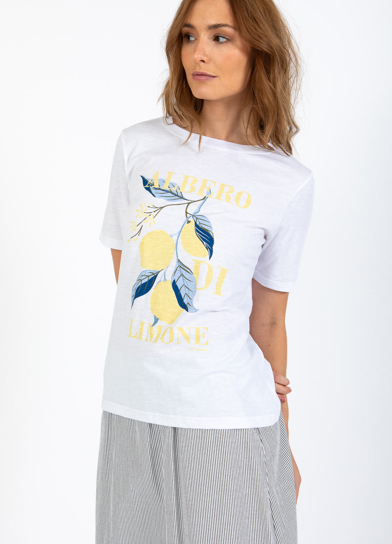 CC Heart CC HEART LEMON TEE - MITTERSTA ÄRMEN T-Shirt White - 200