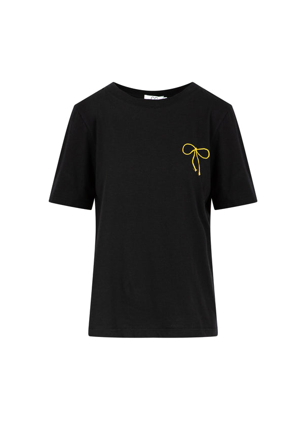 CC Heart CC HEART LITEN BOW TEE T-Shirt Black - 100