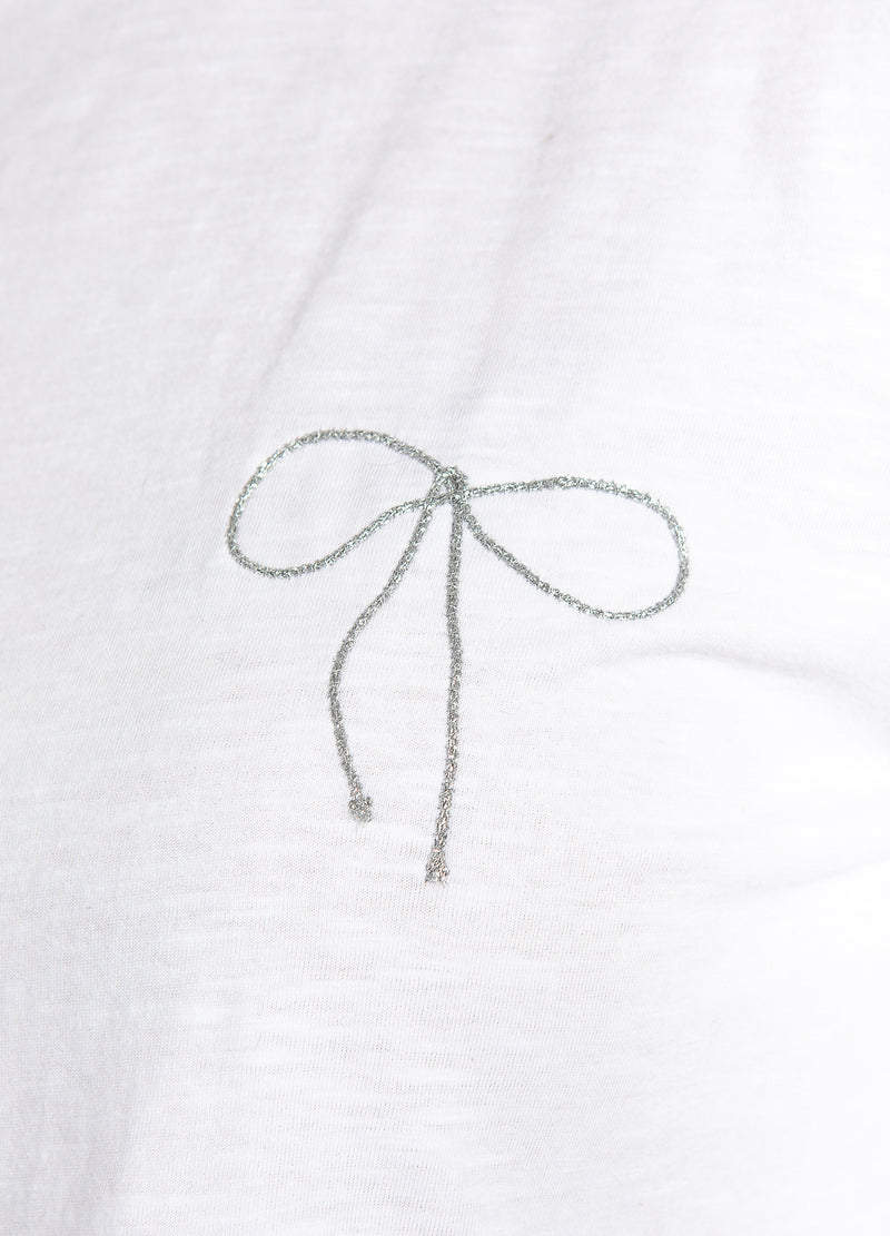CC Heart CC HEART LITEN BOW TEE T-Shirt White - 200