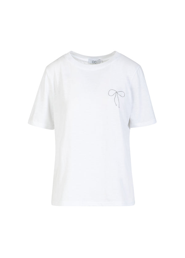 CC Heart CC HEART LITEN BOW TEE T-Shirt White - 200