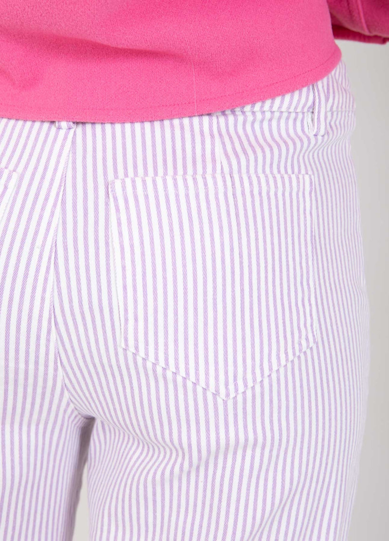 CC Heart CC HEART MATHILDE RANDIGA BYXOR Pants Off white/purple stripe - 249