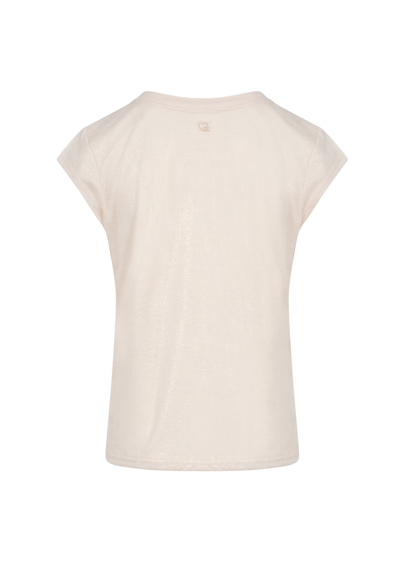 CC Heart CC HEART METALLIC T-SHIRT - KORT ÄRM T-Shirt Sand/gold - 280