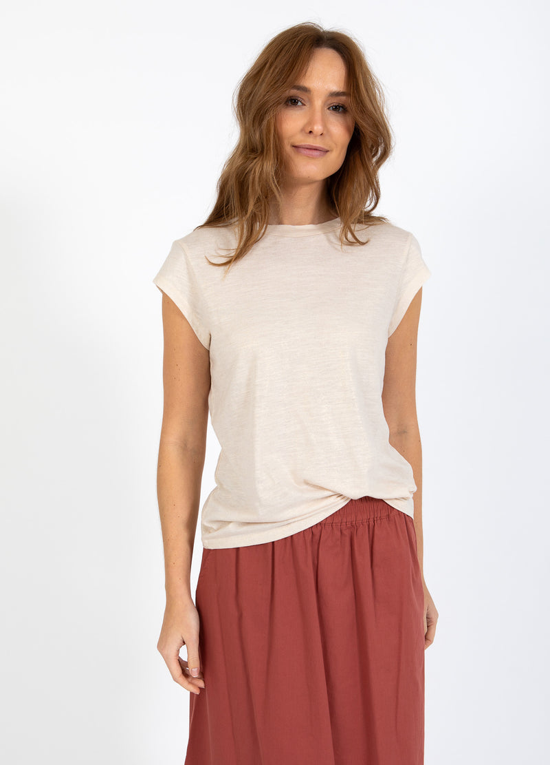 CC Heart CC HEART METALLIC T-SHIRT - KORT ÄRM T-Shirt Sand/gold - 280