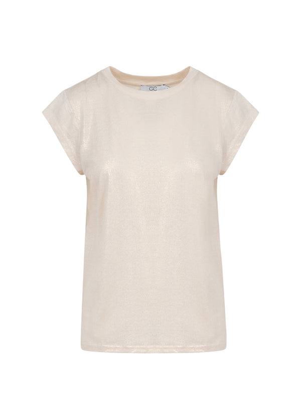 CC Heart CC HEART METALLIC T-SHIRT - KORT ÄRM T-Shirt Sand/gold - 280