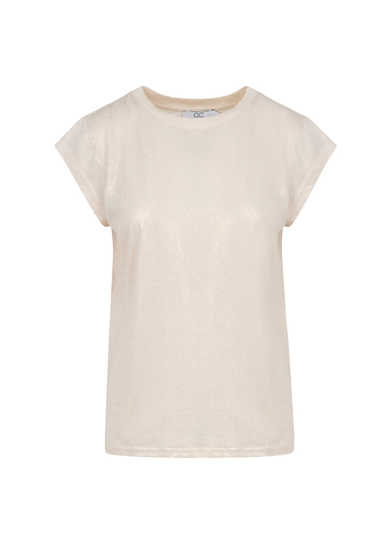 CC Heart CC HEART METALLIC T-SHIRT - KORT ÄRM T-Shirt Sand/gold - 280
