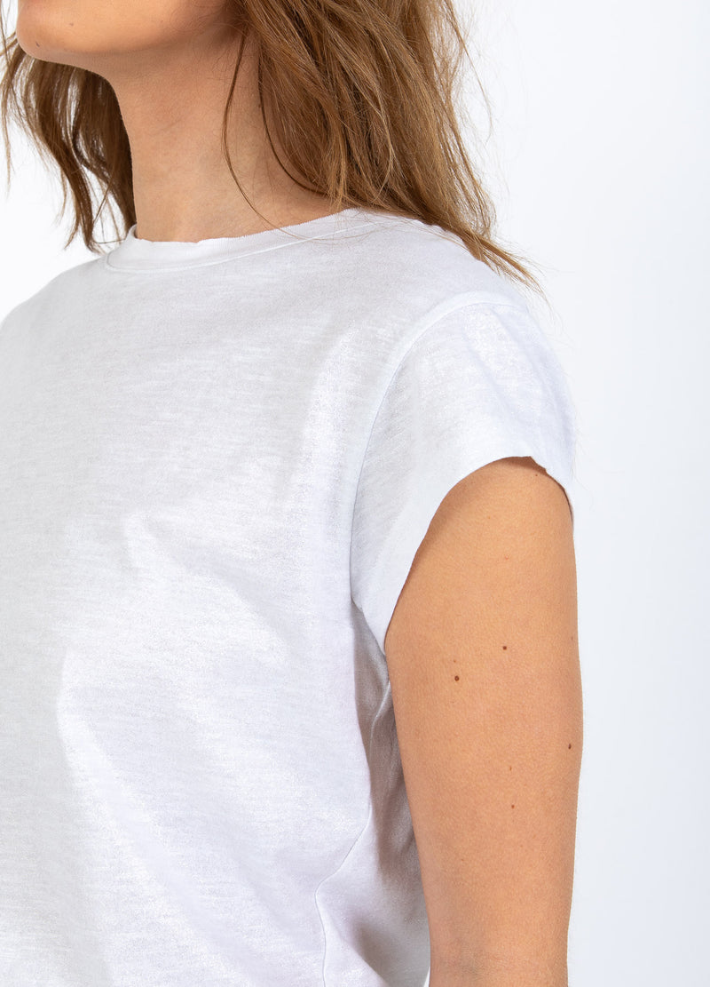 CC Heart CC HEART METALLIC T-SHIRT - KORT ÄRM T-Shirt White/silver - 240