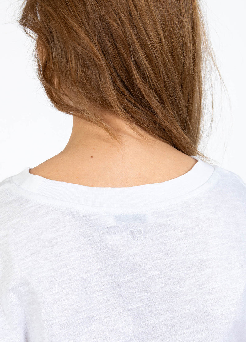 CC Heart CC HEART METALLIC T-SHIRT - KORT ÄRM T-Shirt White/silver - 240