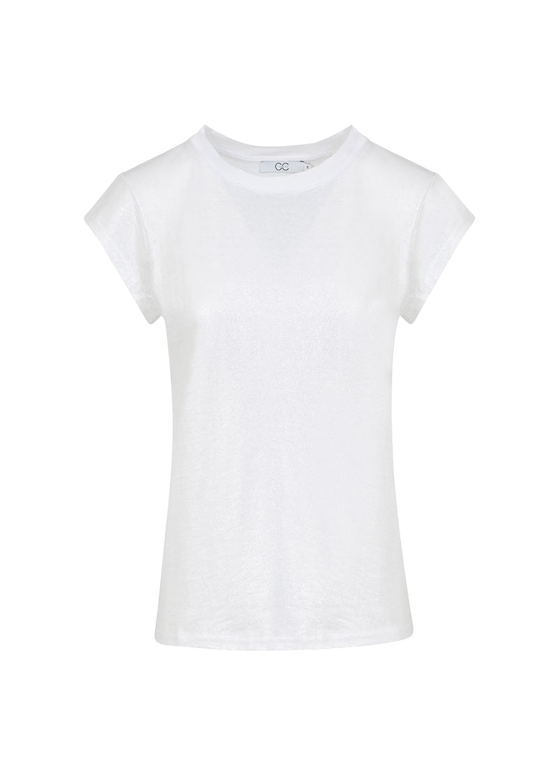CC Heart CC HEART METALLIC T-SHIRT - KORT ÄRM T-Shirt White/silver - 240