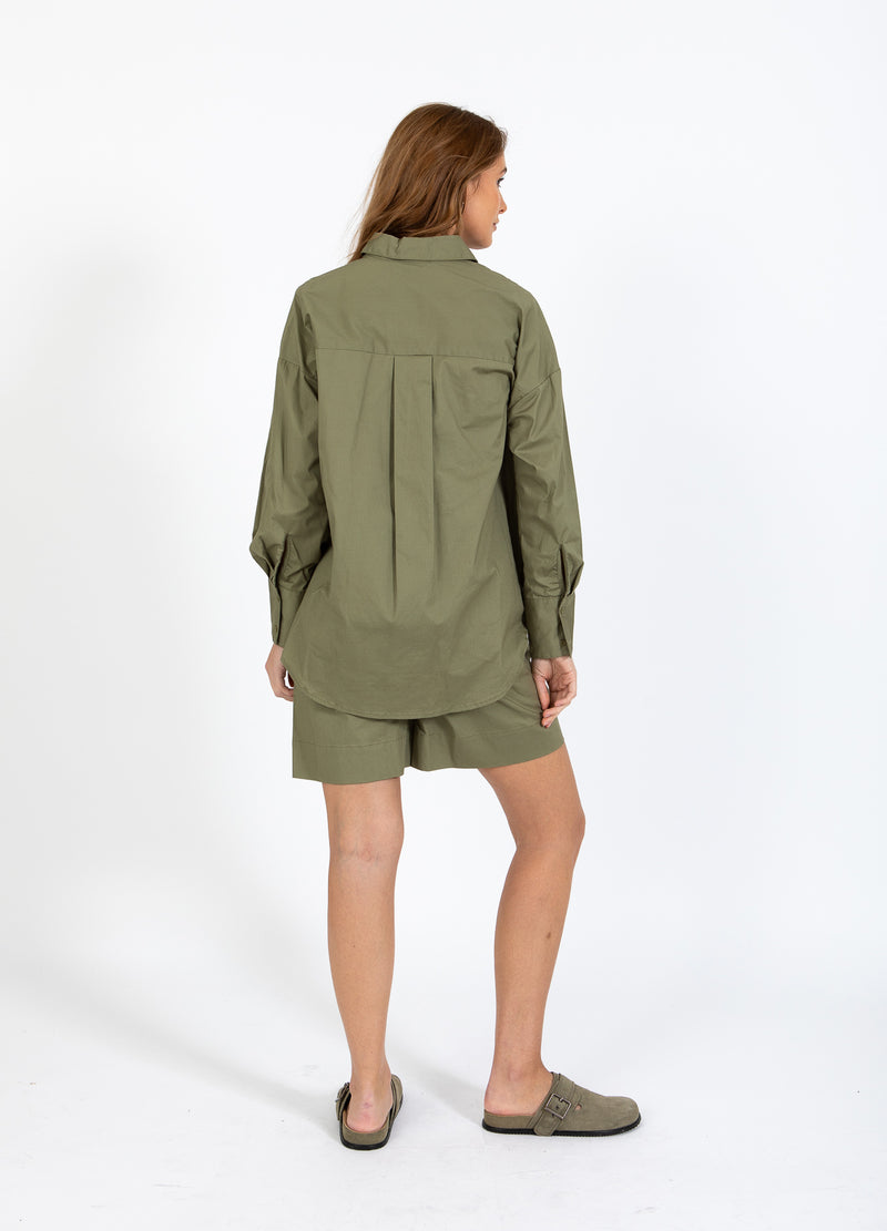 CC Heart CC HEART MILLIE SOLID LÖST SKJORTA Shirt/Blouse Khaki - 467
