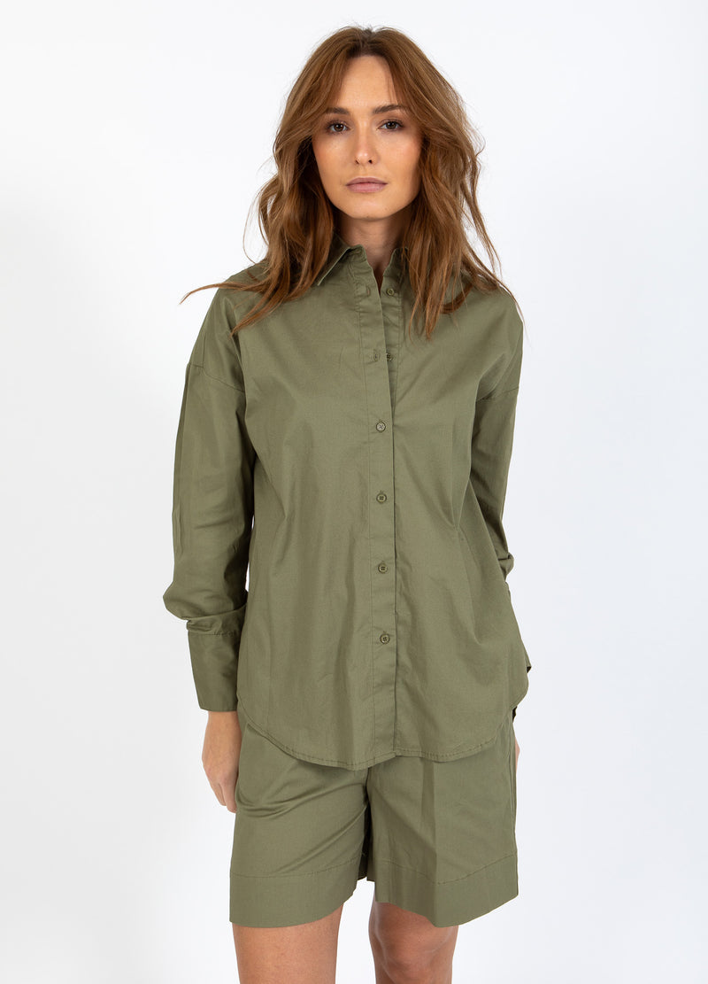 CC Heart CC HEART MILLIE SOLID LÖST SKJORTA Shirt/Blouse Khaki - 467