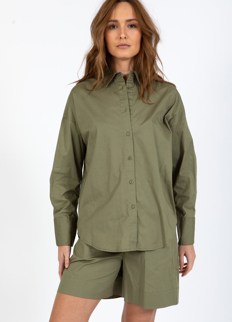 CC Heart CC HEART MILLIE SOLID LÖST SKJORTA Shirt/Blouse Khaki - 467
