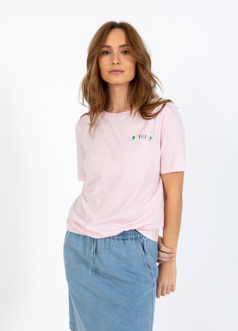 CC Heart CC HEART OPTIMIST T-TRÖJA - MITTERÄRMAR T-Shirt Daisy Pink - 600