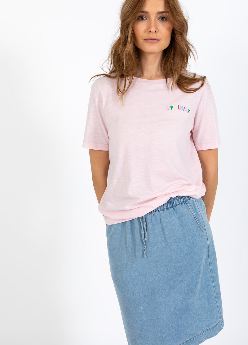 CC Heart CC HEART OPTIMIST T-TRÖJA - MITTERÄRMAR T-Shirt Daisy Pink - 600