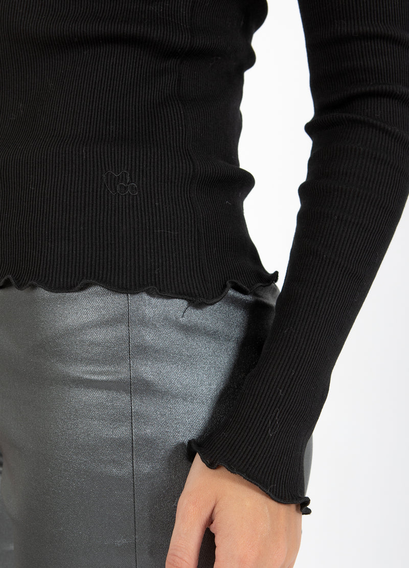 CC Heart CC HEART POPPY SILK RIBB BLOUSE Shirt/Blouse Black - 100